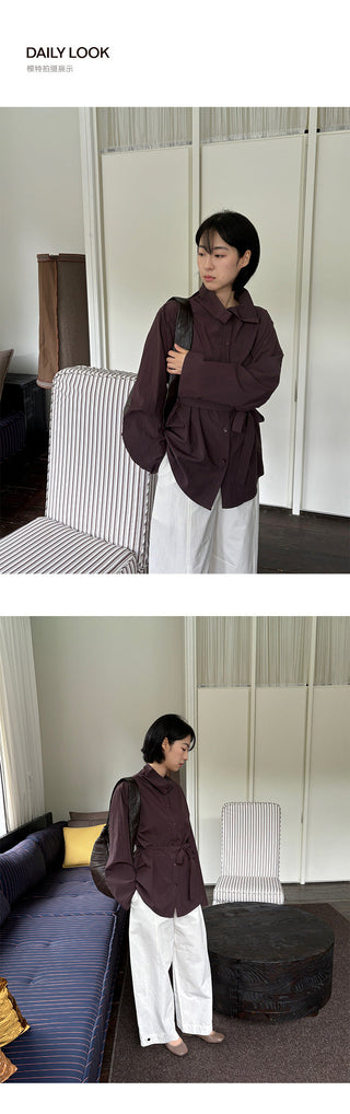 Striped Lapel Shirt