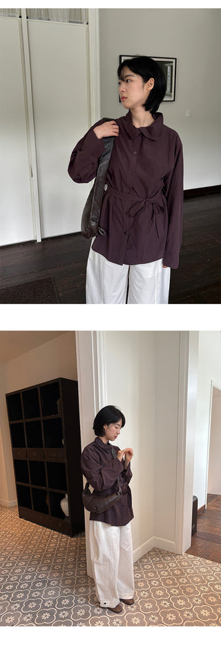 Striped Lapel Shirt