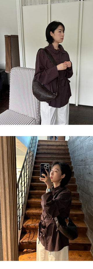 Striped Lapel Shirt