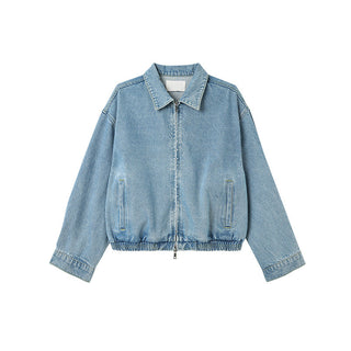 Denim Polo Jacket
