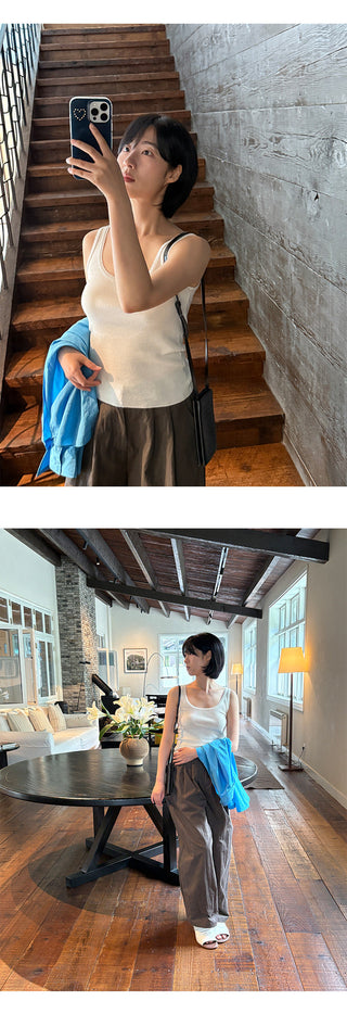 Square Collar top