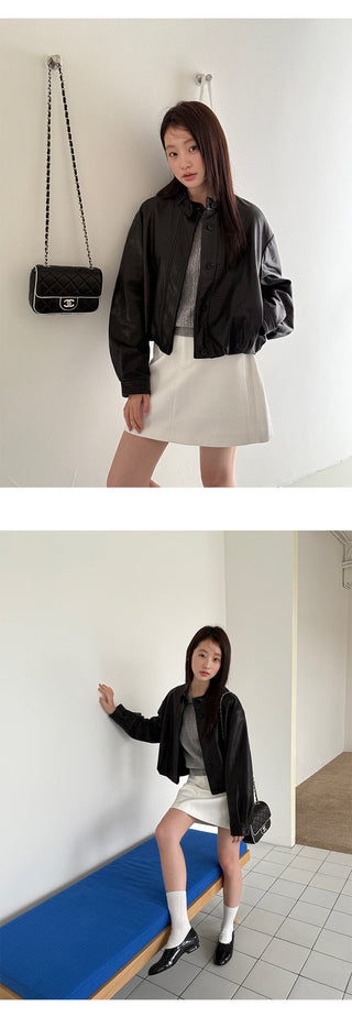 Short Leather Jacket