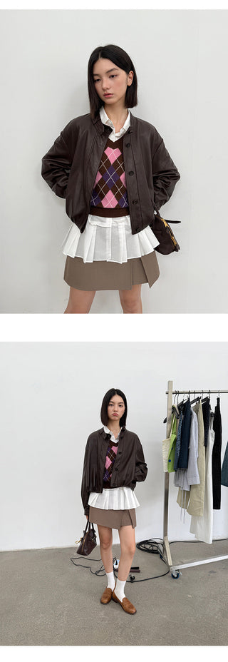 Short Leather Jacket