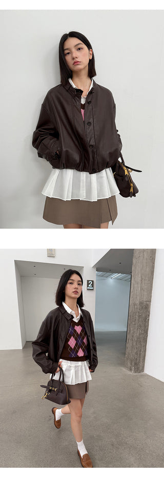 Short Leather Jacket