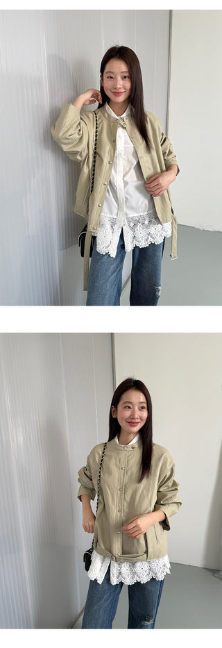 Leather Stand Jacket