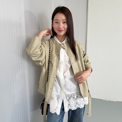 Leather Stand Jacket