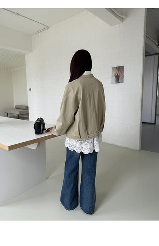 Leather Stand Jacket