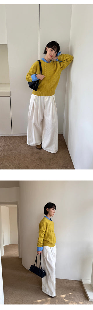 Wide Straight Pants