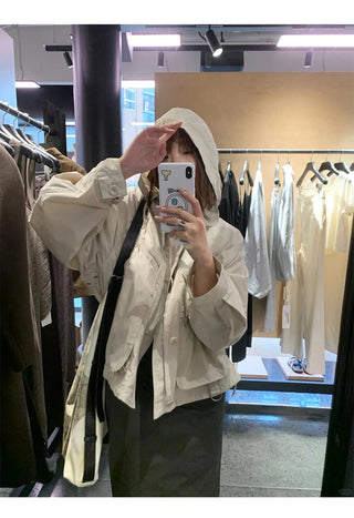 Hooded Zipper Jacket
