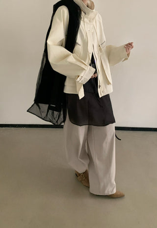 Hooded Zipper Jacket