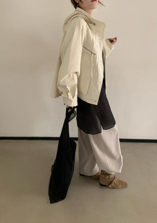 Hooded Zipper Jacket
