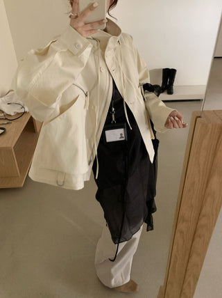 Hooded Zipper Jacket