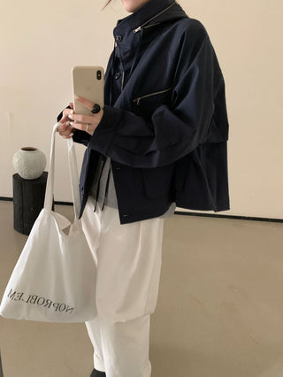 Hooded Zipper Jacket