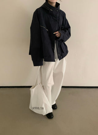 Hooded Zipper Jacket
