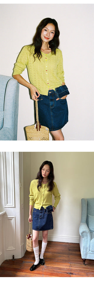 Denim A-Line Skirt