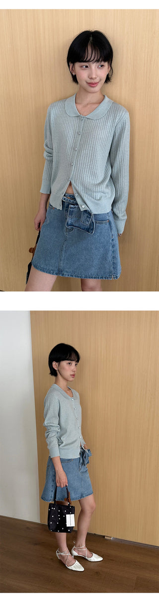 Denim A-Line Skirt