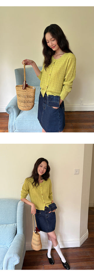 Denim A-Line Skirt