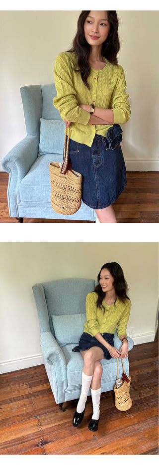 Denim A-Line Skirt