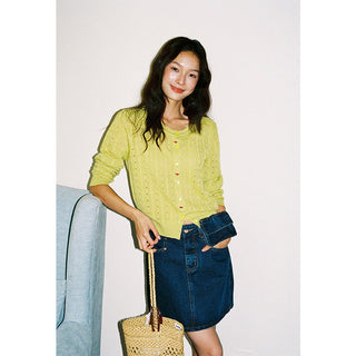 Denim A-Line Skirt