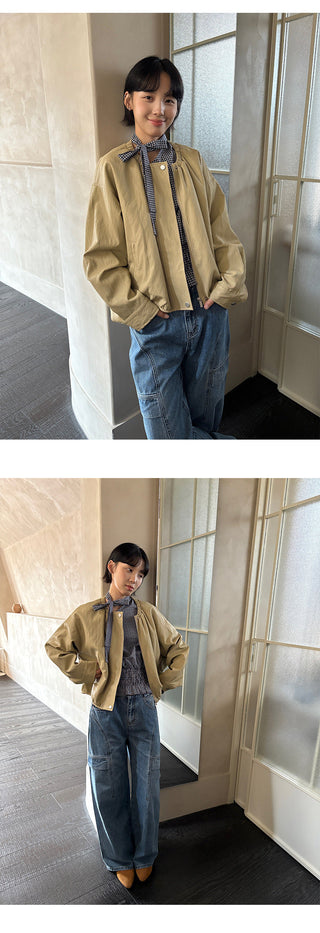 Zipper Leather Coat