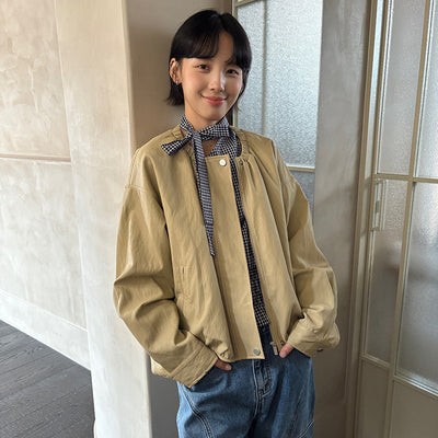 Zipper Leather Coat