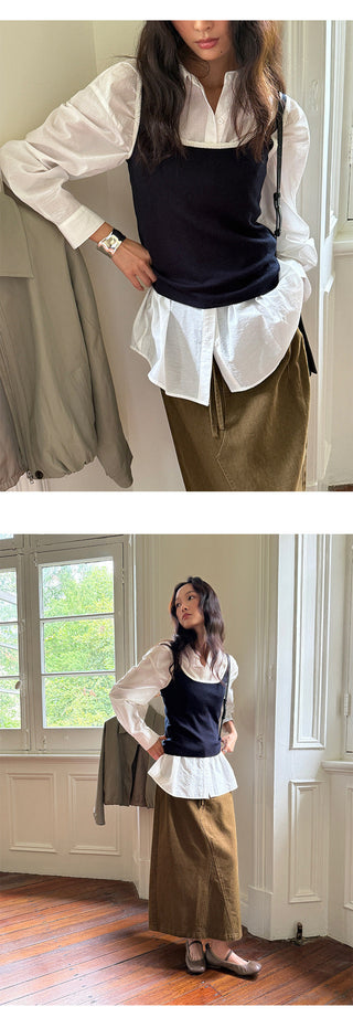 Square Collar top