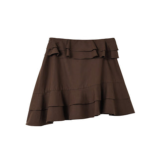 Ruffled A-Line Skirt