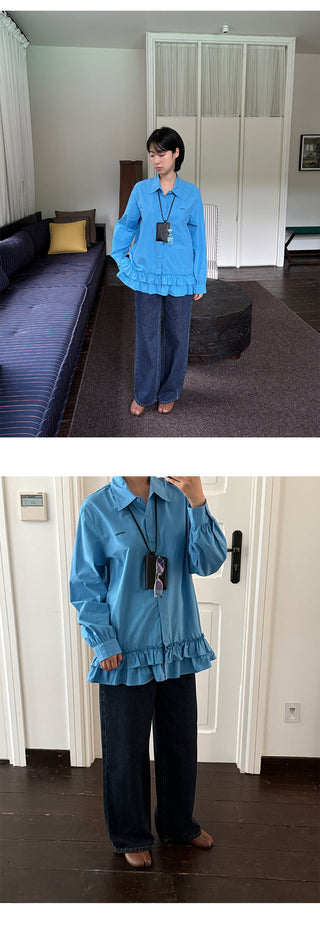 Lace Embroidery Shirt