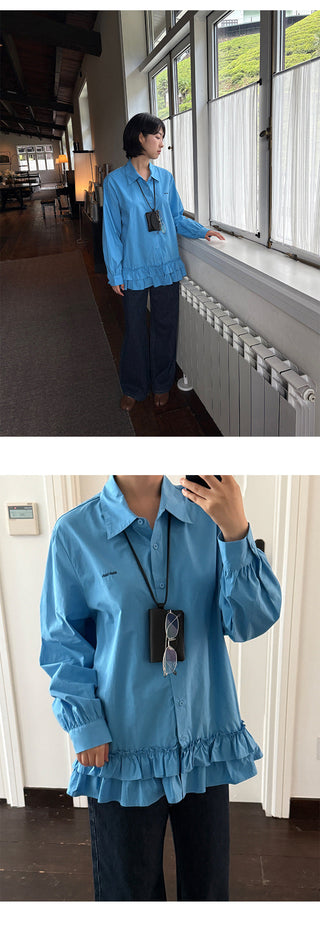Lace Embroidery Shirt