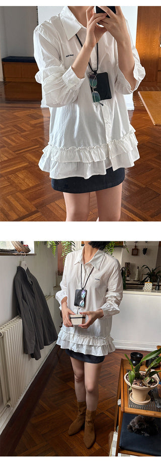 Lace Embroidery Shirt