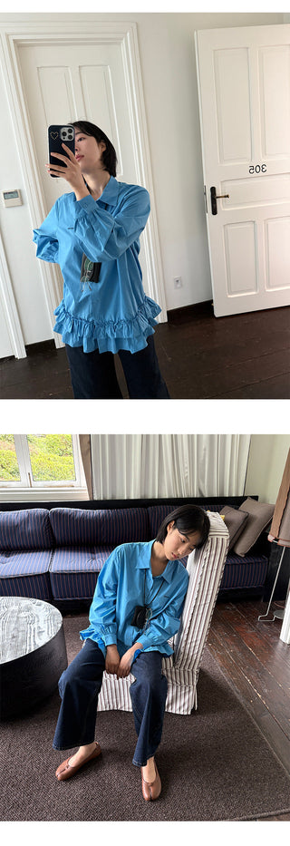 Lace Embroidery Shirt