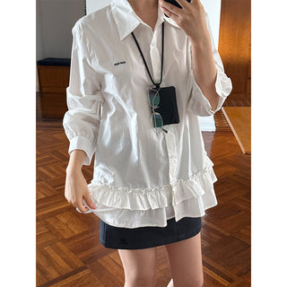 Lace Embroidery Shirt