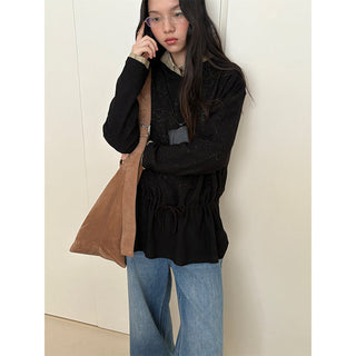 Lace-Up Hoodie