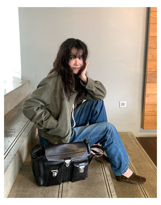 Suede Zipper Jacket