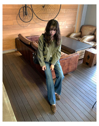 Suede Zipper Jacket
