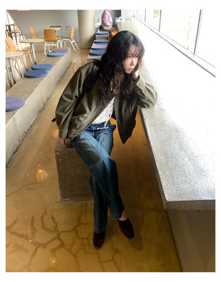 Suede Zipper Jacket