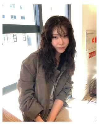 Suede Zipper Jacket