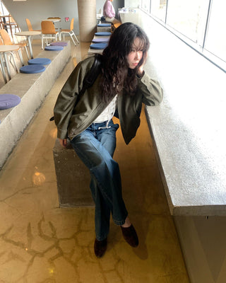 Suede Zipper Jacket