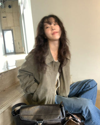 Suede Zipper Jacket