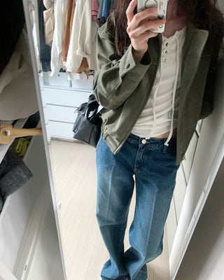 Suede Zipper Jacket