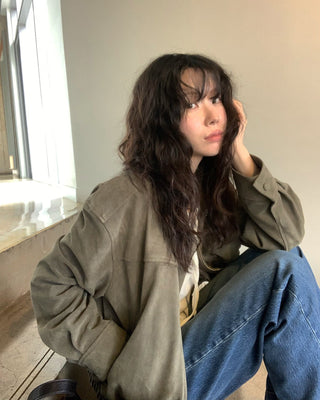 Suede Zipper Jacket
