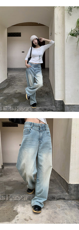 double layer jeans
