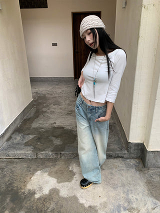 double layer jeans