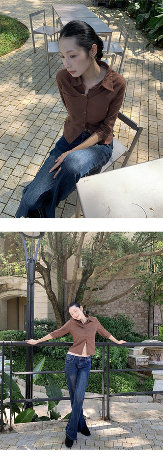 low bootcut jeans