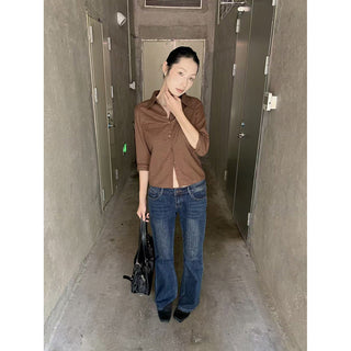low bootcut jeans