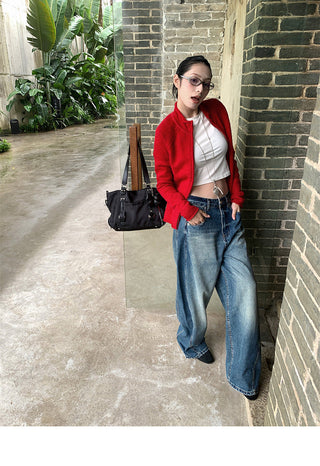 split tie-dyed jeans