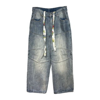 drawstring wide pants
