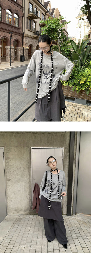 cat pattern tops
