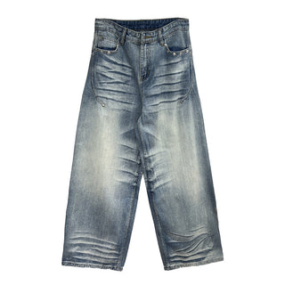 scratch wide jeans