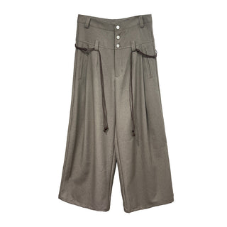 lace pleated pants